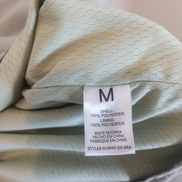 Bearpaw Outdoors Pastel Green Lightweight Hooded Half Zip Jacket Size M Sporty - Picture 8 of 8